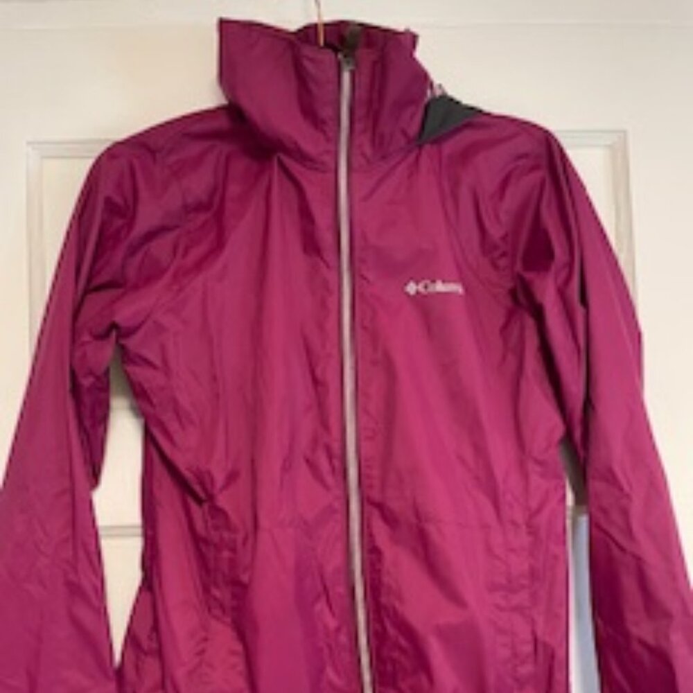 Columbia Rain Jacket - Burgundy